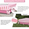 Sobana Rectangular Pool Cover,Waterproof Covers for 7' x 5' x