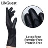 LikGuest Disposable Black Nitrile Gloves, Latex-Free, Powder-Free, 4 Mil, Material