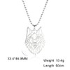 LIKGREAT Wolf/Lion/Tiger/Eagle/Tropical Fish/Snake/Cat Necklace Wild Animals Pendant Necklaces Nature Wild