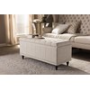 Baxton Studio Kaylee Storage Bench in Beige
