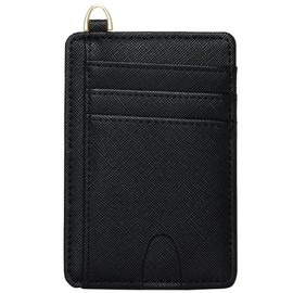 FEITH&FELLY Slim Minimalist Front Pocket Wallet RFID Blocking Credit Card Holder for Men & Women