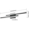 PRESDE Black Bathroom Light Fixtures Over Mirror 32inch LED Vanity