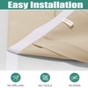 Ygann French Door Curtains, Privacy Screen, Blackout for Glass Doors,
