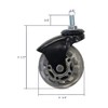 6 Pack Heavy Duty Caster Creeper Wheels 2.5"/ Roller Blade