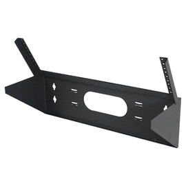 Quest Manufacturing Hinged Vertical Wall Mount Bracket, 2 Unit, 19" x 5" D, Black (WV19-0205H)