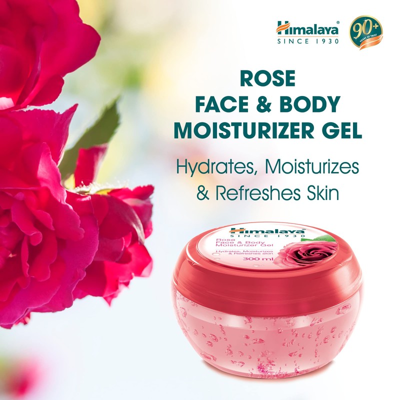 Himalaya Since 1930 Rose & Body Moisturiser Gel 300 ml