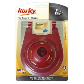 Korky 3030BP Flapper for Eljer Toilet Repairs - Replaces Eljer part 495-6077-00 - Large 3-Inch Flapper - Made in USA