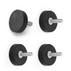 0XBIT Neodymium Magnet Rubberised, Pack of 4 Rubber Magnetic Disc,