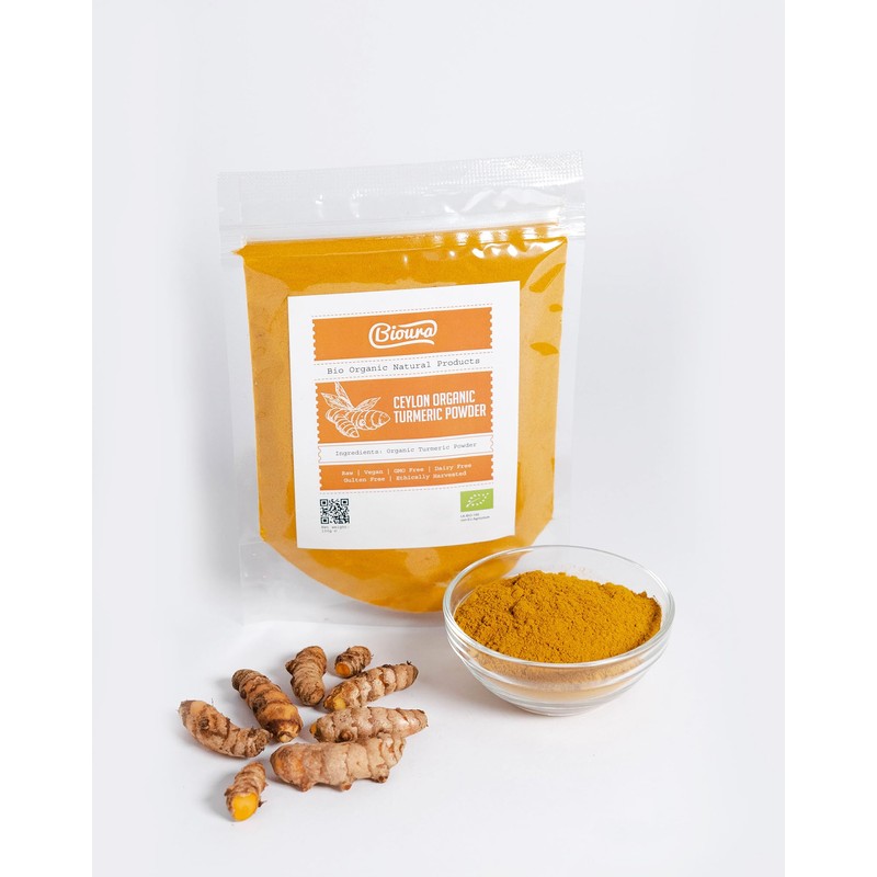 Bioura Organic Ceylon Turmeric Powder 100g, High Curcumin Content, Bio