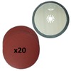 21 x TopsTools UNKA21SKC Full Round Sanding Kit Compatible with