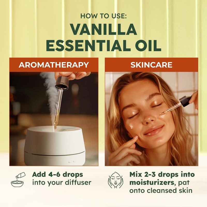Kukka Vanilla Essential Oil for Diffuser & Skin - 4