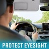 Grey Left Driver Side Sun Visor with Mirror Compatible with