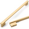 Asidrama 10 Pack 10 Inch(254mm) Brushed Gold Cabinet Pulls Kitchen