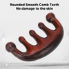 Wood Scalp Meridian Comb Stress Relief Prevent Static Wide Tooth