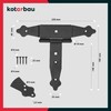 KOTARBAU® Cross Hinge 150 mm Shutter Hinge Band Plate Construction