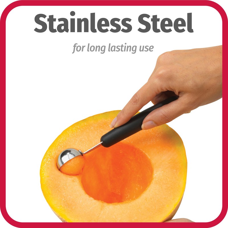 GoodCook Touch Stainless Steel 2-in-1 Melon Baller and Fruit and