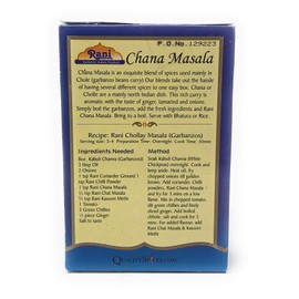 Rani Chana Masala (Garbanzo Curry 15-Spice Blend) 3.5oz (100g) ~ All Natural | Vegan | No Colors | Gluten Friendly Ingredients | NON-GMO | Indian Origin