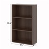 WAHEY Bookcase, 3-Tier Adjustable Open Storage Shelf Display Bookshelf, HOFB001