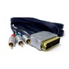 1.5m SCART to Component Video Cable Lead Cord Red Green