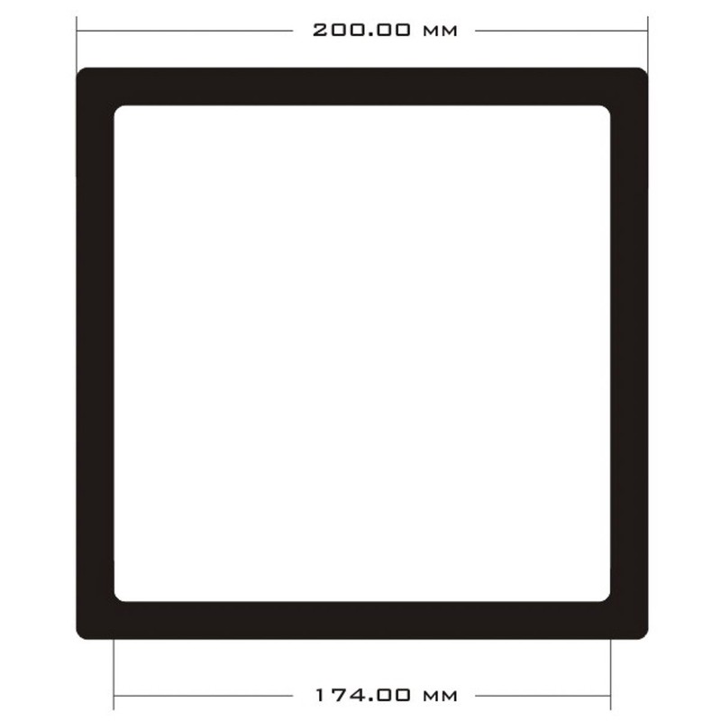 DEMCiflex 200mm Dust Filter - Black/Black