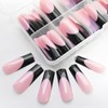 LoveOurHome 120pc French Tips Press on Nails XL Fake Nail