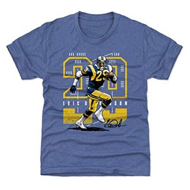 500 LEVEL Eric Dickerson Youth Shirt (Kids Shirt, 10-12Y Large, Tri Royal) - Eric Dickerson Future Y WHT