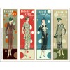 SALE! 24 Twenties Women's Fashion Bookmarks: SIX Cut & Use