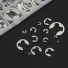 Litorange 390 Pcs E-Shape Snap Rings E-Clips 304 Stainless Steel