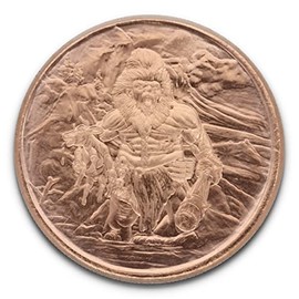 1 oz (AVDP ounce) .999 fine copper coin - Nordic Creatures - Frost Giant