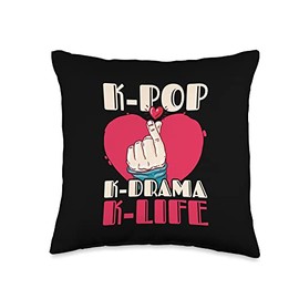 K-pop K-drama K-life Culture Fandom Korean Throw Pillow