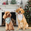 Agroon Christmas Dog Bandanas Large 3PCS, 6 Pattern Holiday Scarf