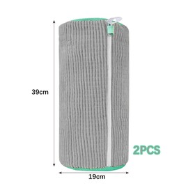 CHUNLINLAODA 2Pcs Shoe Washing Machine Bag, Laundry Bag for Shoes, Lightweight Portable Shoe Cleaning Bag, Reusable Shoe Cleaning Laundry Bag for All Types & Sizes Shoes (Gray)