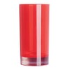 Excelsa Linea Bagno Zahnputzbecher Ø6,3x13cm in rot, Polystyrol, 6.3 x