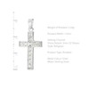 Tuscany Silver Cubic Zirconia Cross Pendant