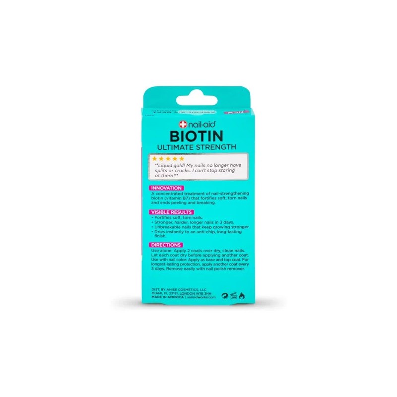 Base fortalecedora de uñas Nail-aid Biotin Ultimate Strength