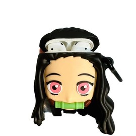 Cartoon Nezuko Demon Slayer 3D Case For AirPods 1 2 Pro Charging Box Soft Silicone Wireless Bluetooth Earphone Protective Cover - Size: Airpods Pro