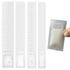 CHANJIF Travel Pouch Containers, Set of 100, 0.04 fl oz (1 ml), 0.07 fl oz (2 ml), 0.2 fl oz (5 ml), Leak Proof, Refill Containers, Travel Bottle, Emulsion, Cosmetics, Shampoo, Storage, Divided Inside