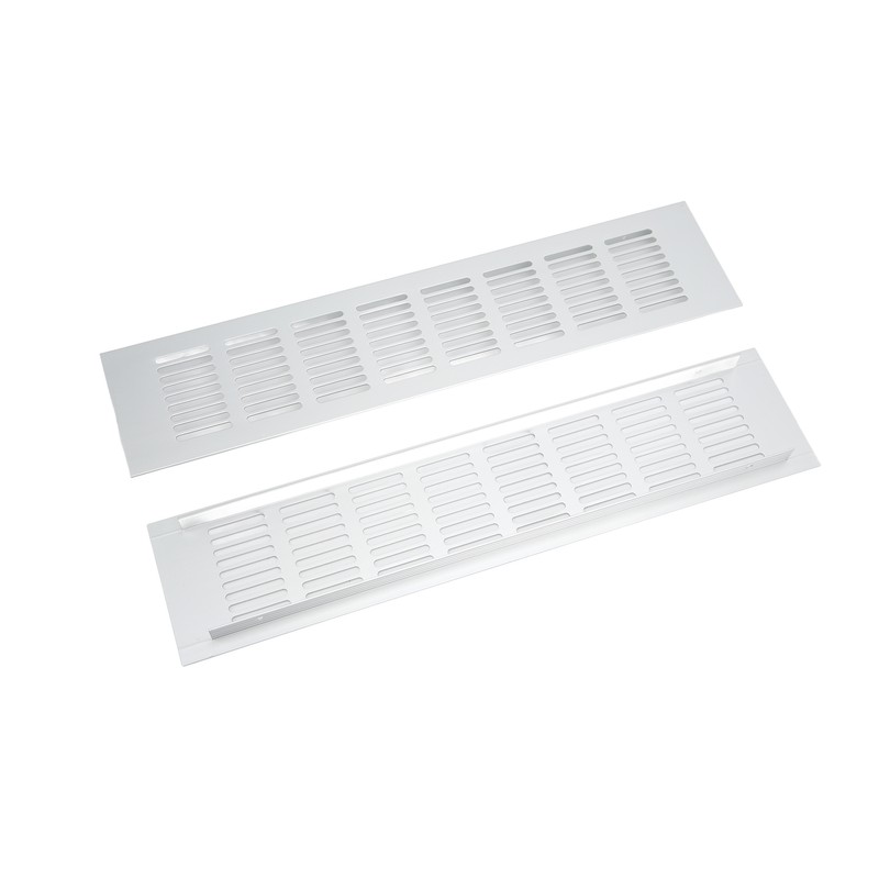 2 Pcs Air Vent Ventilation Grille Aluminium Alloy Rectangular Vent