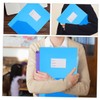 Operitacx Pack of 3 Paper Folders File Storage Boxes Desk