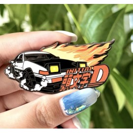 Pinstant Initial D Akagi RedSuns Car Racing Manga Anime 2.6" Enamel Pin Badge by Pinst...
