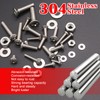 Twidec/1281PCS Nuts and Bolts Assortment Kit,Machine Screws,304 Stainless Steel Phillips