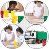 Generic 4Pcs Trash Can Toy Desk Top Mini Plastic Trash
