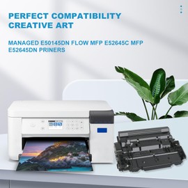 High Yield W9008 W9008MC Black Toner Cartridge [23,000 Pages] Replacement for Managed E50145dn Flow MFP E52645c MFP E52645dn Priners Toner