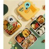 Kids Dinosaur Lunch Box Set, Stainless Steel Compartment Lunch Box