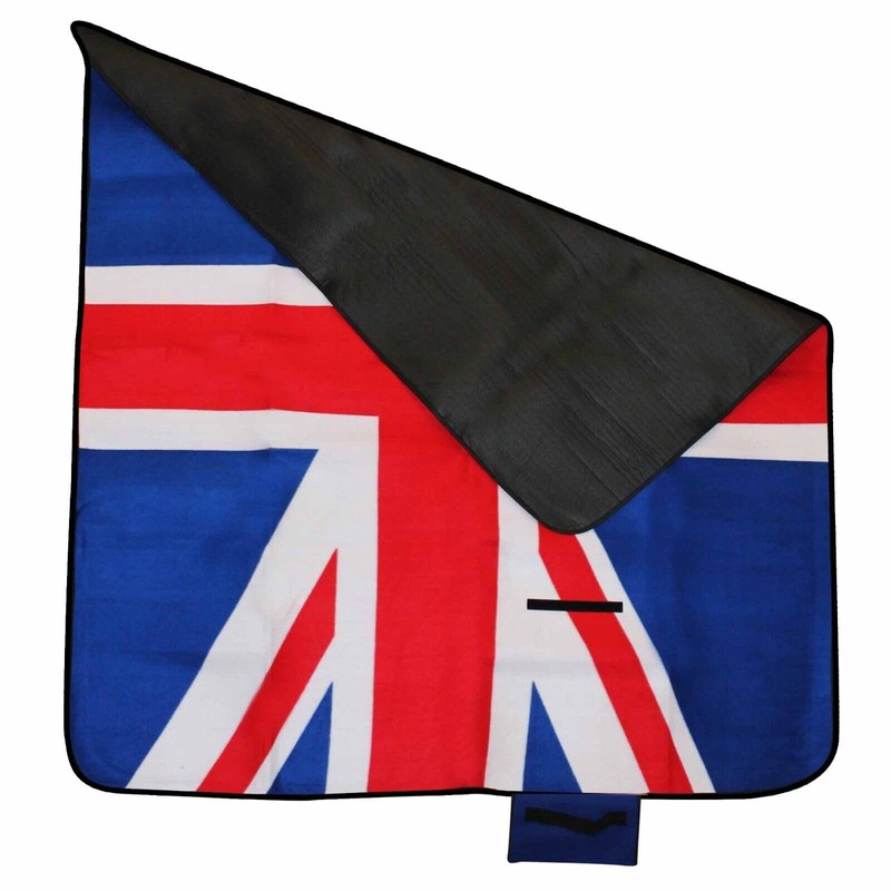 Beyond Happy Union Jack Fleece Picnic Blanket Outdoor Union Jack