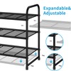 Simple Trending 3-Tier Stackable Shoe Rack, Expandable & Adjustable Shoe