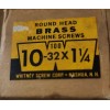 Whitney Screw 20 ROUND HEAD BRASS 10 x 32 x