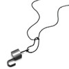 COOLSTEELANDBEYOND Grey Key and Lock Matching Set Pendant Necklace for
