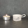 East of India Tea Light Holder Sentiments Friends. You re a lovely friend.