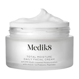 Medik8 Total Moisture - Crema facial diaria  Hidratante facial con pptido hidratante con cido hialurnico  Crema facial que apoya la barrera cutnea... 